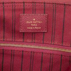 Pre Owned Louis Vuitton Burgundy Monogram Empreinte Speedy Bandouliere 25