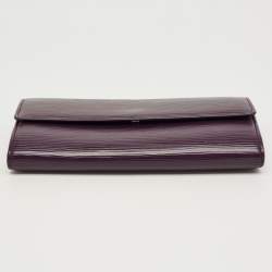Pre Owned Louis Vuitton Cassis Epi Leather Sarah Wallet