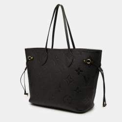 Pre Owned Louis Vuitton Black Monogram Giant Empreinte Neverfull MM