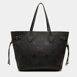 Pre Owned Louis Vuitton Black Monogram Giant Empreinte Neverfull MM