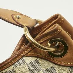 Pre Owned Louis Vuitton Damier Azur Canvas Galliera PM Bag