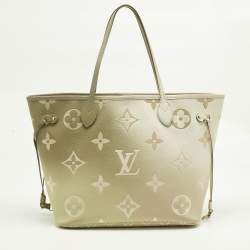 Pre Owned Louis Vuitton Sunset Khaki Monogram Canvas Neverfull MM Bag