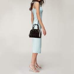 Pre Owned Louis Vuitton Amarante Monogram Vernis Alma BB Bag