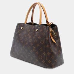 Pre Owned Louis Vuitton Brown Monogram Montaigne MM