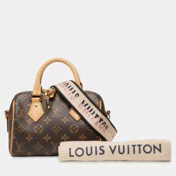 Pre Owned Louis Vuitton Brown Monogram Speedy Bandouliere 20