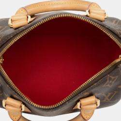 Pre Owned Louis Vuitton Brown Monogram Speedy Bandouliere 20