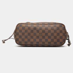 Pre Owned Louis Vuitton Brown Damier Ebene Neverfull PM