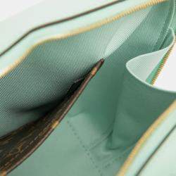 Pre Owned Louis Vuitton Green Vernis Miroir Venice