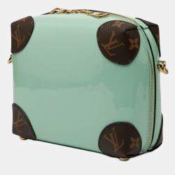 Pre Owned Louis Vuitton Green Vernis Miroir Venice