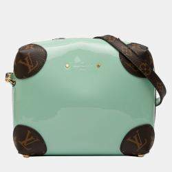 Pre Owned Louis Vuitton Green Vernis Miroir Venice