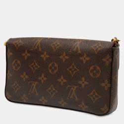 Pre Owned Louis Vuitton Brown Monogram Pochette Felicie