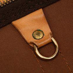 Pre Owned Louis Vuitton Brown Monogram Keepall Bandouliere 50