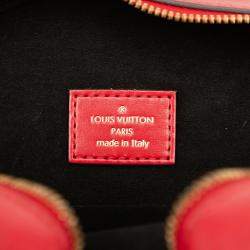 Pre Owned Louis Vuitton Red Monogram Vernis Boite Chapeau Souple PM
