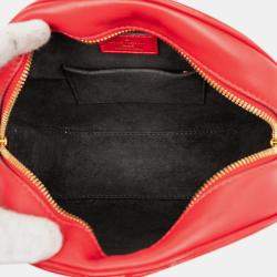 Pre Owned Louis Vuitton Red Monogram Vernis Boite Chapeau Souple PM