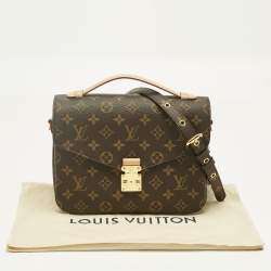 Pre Owned Louis Vuitton Monogram Canvas Pochette Metis Bag