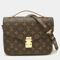 Pre Owned Louis Vuitton Monogram Canvas Pochette Metis Bag