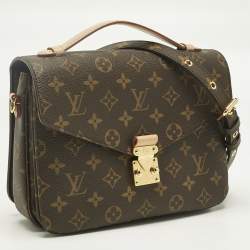 Pre Owned Louis Vuitton Monogram Canvas Pochette Metis Bag