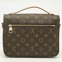 Pre Owned Louis Vuitton Monogram Canvas Pochette Metis Bag