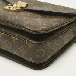 Pre Owned Louis Vuitton Monogram Canvas Pochette Metis Bag
