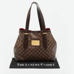 Pre Owned Louis Vuitton Damier Ebene Canvas Hampstead MM Bag