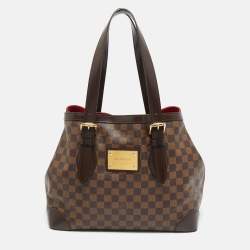 Pre Owned Louis Vuitton Damier Ebene Canvas Hampstead MM Bag