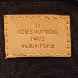 Pre Owned Louis Vuitton Terre D’Ombre Monogram Vernis Alma BB Bag