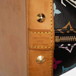 Pre Owned Louis Vuitton Black Monogram Multicolore Alma PM