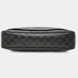 Pre Owned Louis Vuitton Black Damier Graphite Daniel MM