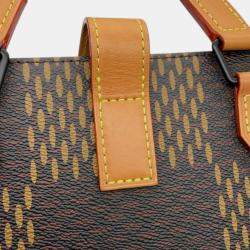 Pre Owned Louis Vuitton Brown Nigo Giant Damier Ebene Monogram Mini Tote