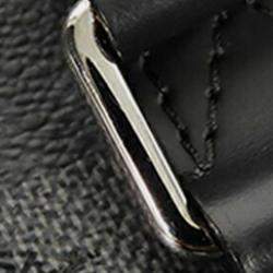 Pre Owned Louis Vuitton Black Damier Graphite Anton Tote
