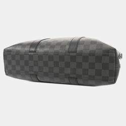 Pre Owned Louis Vuitton Black Damier Graphite Anton Tote