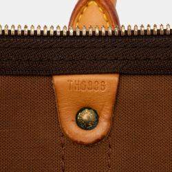 Pre Owned Louis Vuitton Brown Monogram Keepall Bandouliere 55