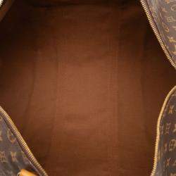 Pre Owned Louis Vuitton Brown Monogram Keepall Bandouliere 55