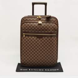 Pre Owned Louis Vuitton Damier Ebene Canvas Pegase 55 Luggage