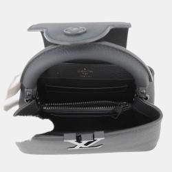 Pre Owned Louis Vuitton Capucines Ew Noir Taurillon Leather Size Mini