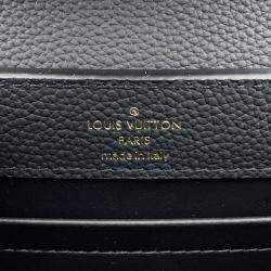 Pre Owned Louis Vuitton Capucines Ew Noir Taurillon Leather Size Mini