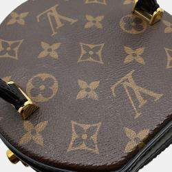 Pre Owned Louis Vuitton Cannes Noir Monogram Monogram Reverse Canvas