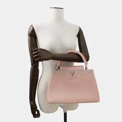 Pre Owned Louis Vuitton Capucines Rose Pink Taurillon Leather PM
