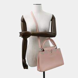 Pre Owned Louis Vuitton Capucines Rose Pink Taurillon Leather PM