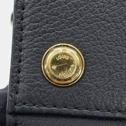 مملوكة مسبقًا Louis Vuitton On My Side PM Black, Brown Calfskin Leather Top Handle Bag