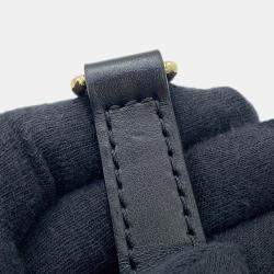 مملوكة مسبقًا Louis Vuitton On My Side PM Black, Brown Calfskin Leather Top Handle Bag