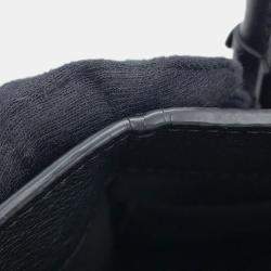 مملوكة مسبقًا Louis Vuitton On My Side PM Black, Brown Calfskin Leather Top Handle Bag