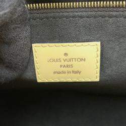 Pre Owned Louis Vuitton City Frame Yellow Taiga Leather