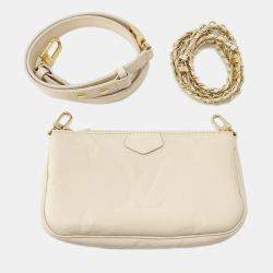 Pre Owned Louis Vuitton Multi Pochette Accessoires Claim Monogram Empreinte Leather