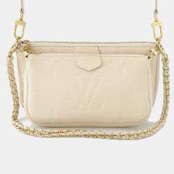 Pre Owned Louis Vuitton Multi Pochette Accessoires Claim Monogram Empreinte Leather