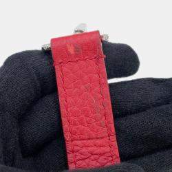 Pre Owned Louis Vuitton Capucines Ruby Taurillon Leather Size BB