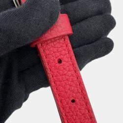 Pre Owned Louis Vuitton Capucines Ruby Taurillon Leather Size BB
