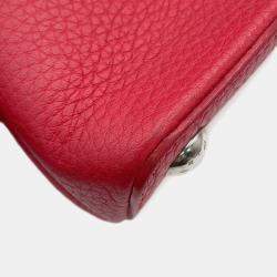 Pre Owned Louis Vuitton Capucines Ruby Taurillon Leather Size BB