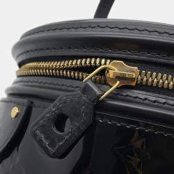 Pre Owned Louis Vuitton Cannes Noir Monogram Vernis Leather Size PM