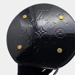 Pre Owned Louis Vuitton Cannes Noir Monogram Vernis Leather Size PM